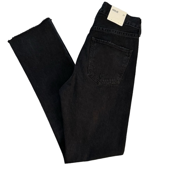 Agolde Cherie High Rise Straight Denim Jeans Distortion Size 24 - Picture 15 of 16